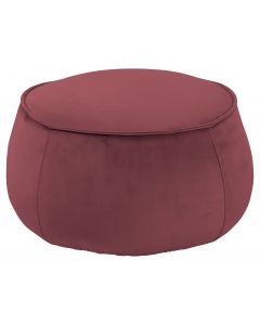 Poef Mie rond 60x34 cm roze velvet