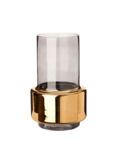 Vase lobby smoke gold s