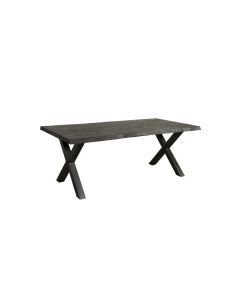 Eettafel Xara living edge zwart 220 x 100