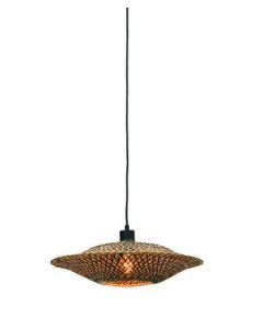 Hanglamp Bali naturel/zwart S