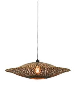 Hanglamp Bali naturel/zwart L