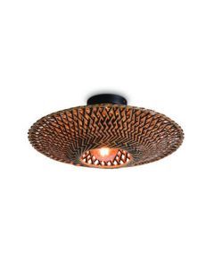Plafonniere Bali naturel/zwart S
