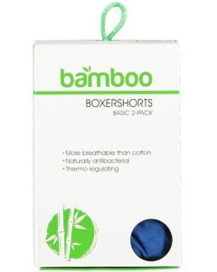 Heren boxershort bamboo groen/blauw S