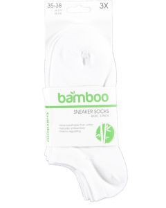 Basic bamboo sneaker sokken 3-pak