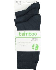 Basic bamboo basis sokken 3-pak
