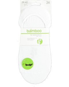 Basic bamboo no-show sokken 3-pak