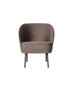 Fauteuil Vogue fluweel nougat