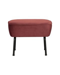 Vogue hocker fluweel chestnut