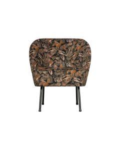 Fauteuil Vogue fluweel Bouquet zwart