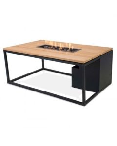Vuurtafel Cosiloft 120 lounge table black/ teak