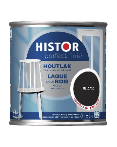 Perfect Finish houtlak hg black 250 ml