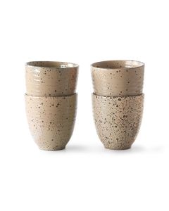Gradient ceramics mok taupe (set van 4)