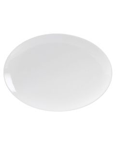 Dinerbord ovaal 30 cm wit