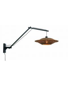 Wandlamp Bali zwart L