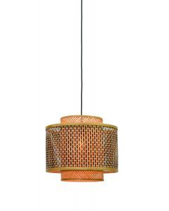 Hanglamp Bhutan naturel/zwart S
