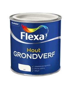 Grondverf hout wit 250 ml