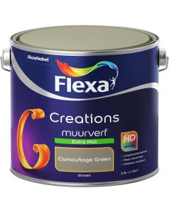 Creations muurverf camouflage green extra mat 2,5 l