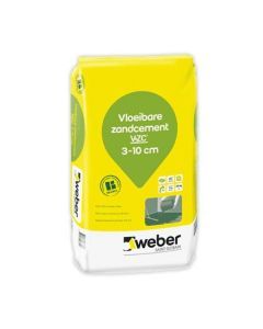 Floor vloeibare zandcement zak 25 kg 48 zk/plt