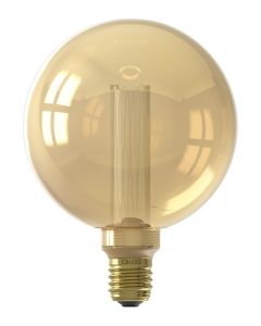 Led Glassfiber Globe lamp G125 220-240V 3,5W E27 120lm 1800K Gold dimmable, energy label A