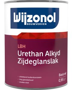 LBH Urethan alkyd zijdeglanslak basis wit 1 l