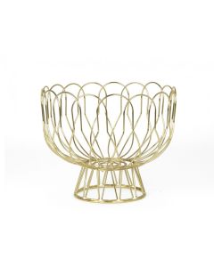 Fruit bowl Wired gold plated