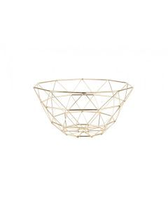Basket diamond cut gold plated