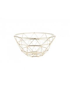 Basket diamond cut gold plated