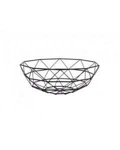 Basket diamond cut large black