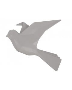 Wall hanger origami Bird large warm grey