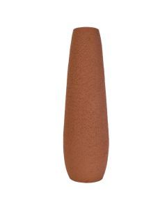 Vase Elegance polyresin large terracotta orange