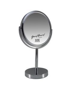 Make-up spiegel 18 cm 10x vergroting zilver