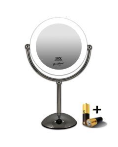 Make-up spiegel LED 22 cm 10 x vergroting