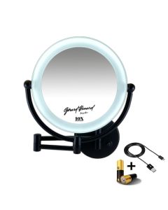 Make-up spiegel knikarm LED 22 cm 10x vergroting