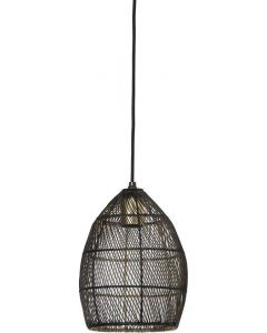 Hanglamp MEYA zwart-goud Ø20x25 cm