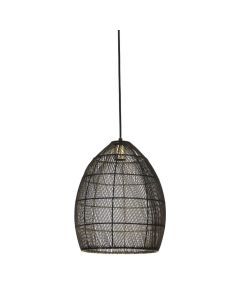 Hanglamp 30x37 cm MEYA zwart-goud