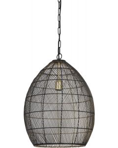 Hanglamp MEYA zwart-goud Ø40x53 cm