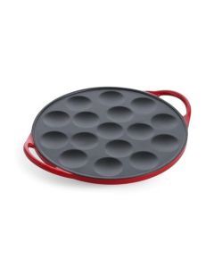 Poffertjespan Bourgogne rood