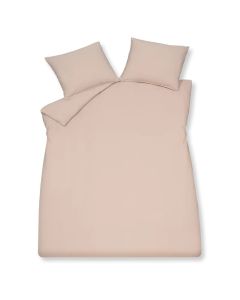 Dekbedovertrekset Washed Cotton pale pink lits-jumeaux