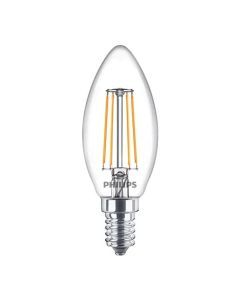 Philips Led Kaars transparant  40 W  E14  warmwit licht