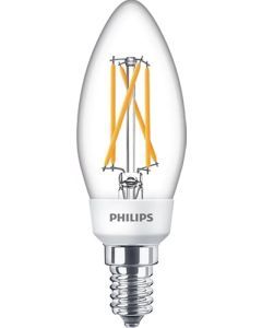 Philips Led Kaars SceneSwitch transparant  40 W  E14  warmwit licht