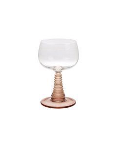 Wijnglas Swirl 8,5x8,5x13,5 cm beige