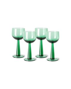 The Emeralds wijnglazen set van 4 groen