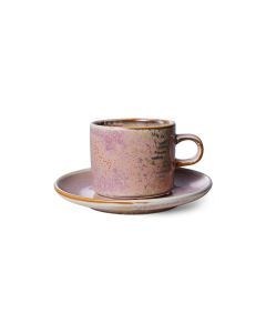 Chef Ceramics kop & schotel rustiek roze