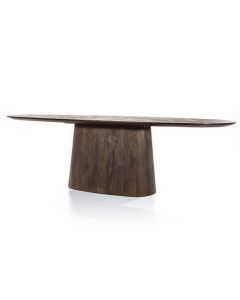 Eettafel aron ovaal 200x110 bruin