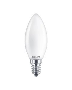 Philips Led Kaars Mat  40 W  E14  dimbaar warmwit licht