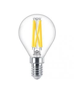 Philips Led kogellamp transparant  40 W  E14  dimbaar warmwit licht