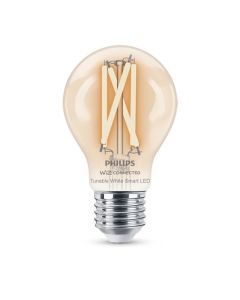 Philips Smart Led Lamp Filament  Slimme LedVerlichting  Warm tot koelwit Licht  E27  60W  transparant  WiFi