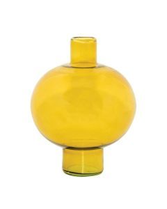 Vaas gerecycled glas amber