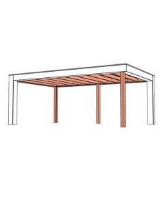 Buitenverblijf Verona model links 625x400x250cm