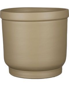 Riva collar pot rond taupe - h23xd26cm